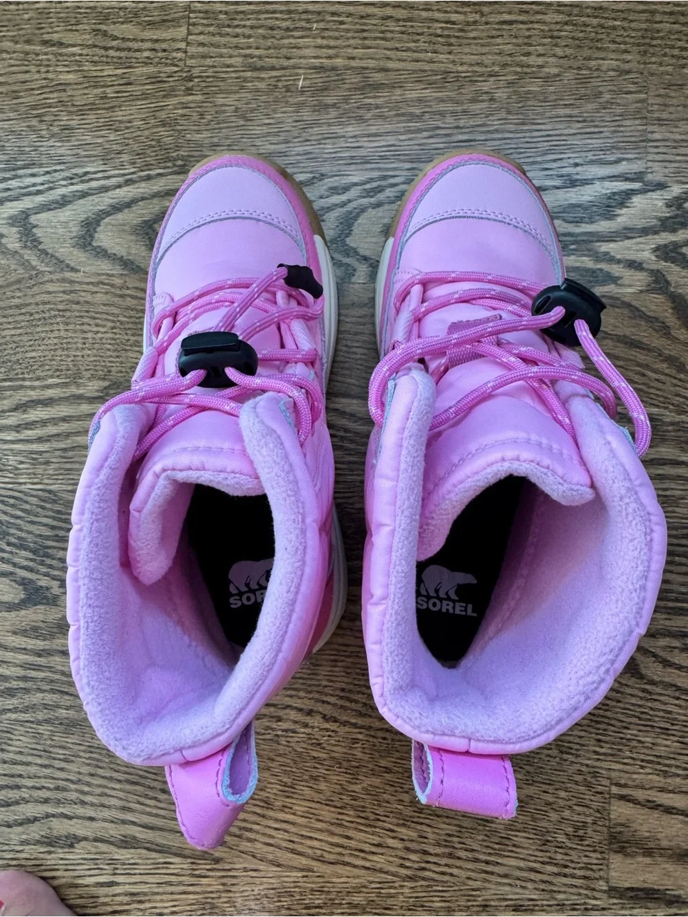 NWOTSorel Pink Kids Lace-Up Insulated Winter Boots